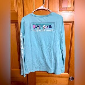 Vineyard vines long sleeve flag pocket tee shirt